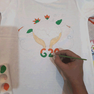 T-shirt painting activities