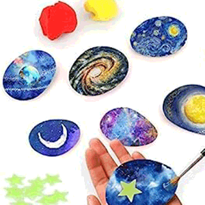 galaxy painting activities for kids