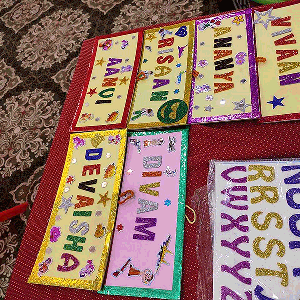 name plate making activities for kids