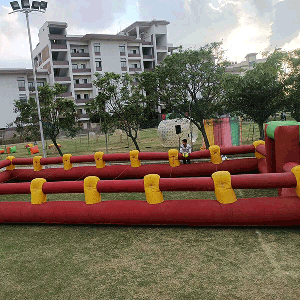 human foosball table games for birthday parties