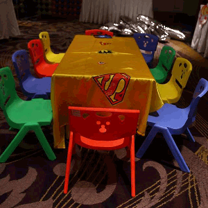 kids table chair for birthday party